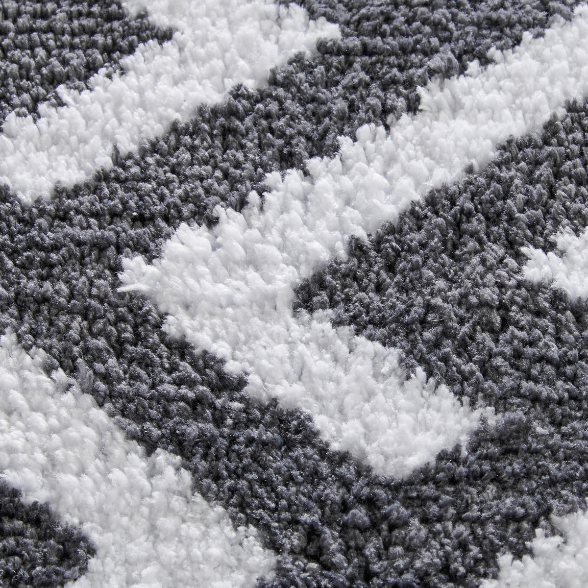 Badematte Badmatte Luxor Badmatte Luxor - weiß/anthrazit (50,00/80,00cm) - POCOline