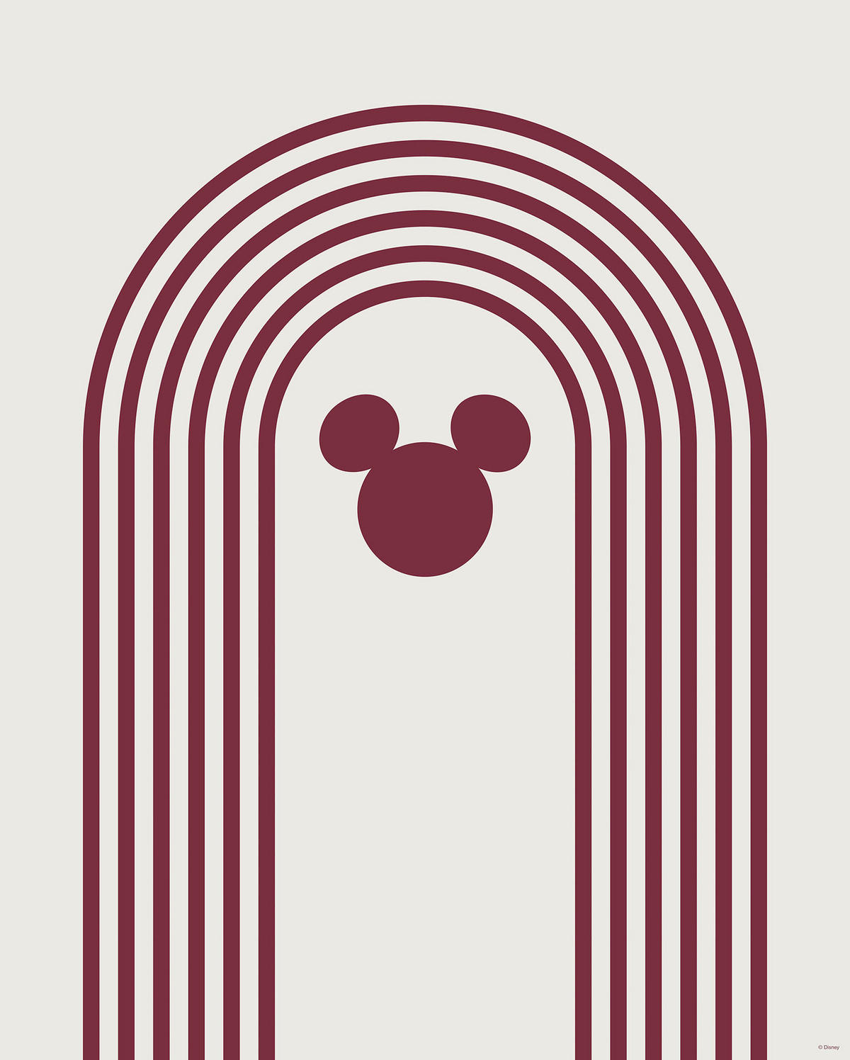 Komar Poster Minimal Mickey Disney B/L: ca. 40x50 cm Minimal Mickey - (40,00/50,00cm) - Komar