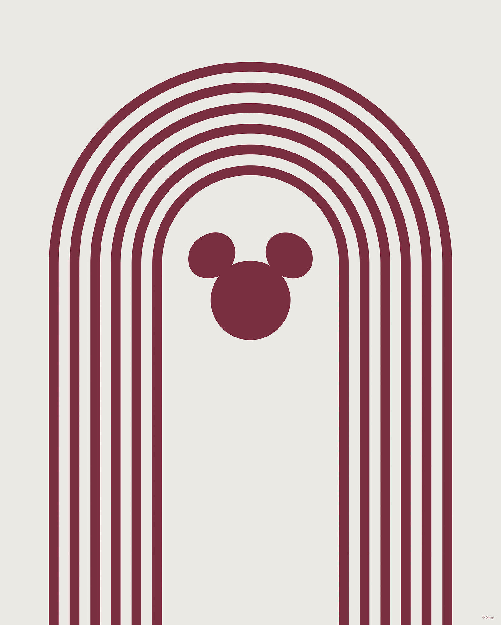 Komar Poster Minimal Mickey Disney B/L: ca. 40x50 cm