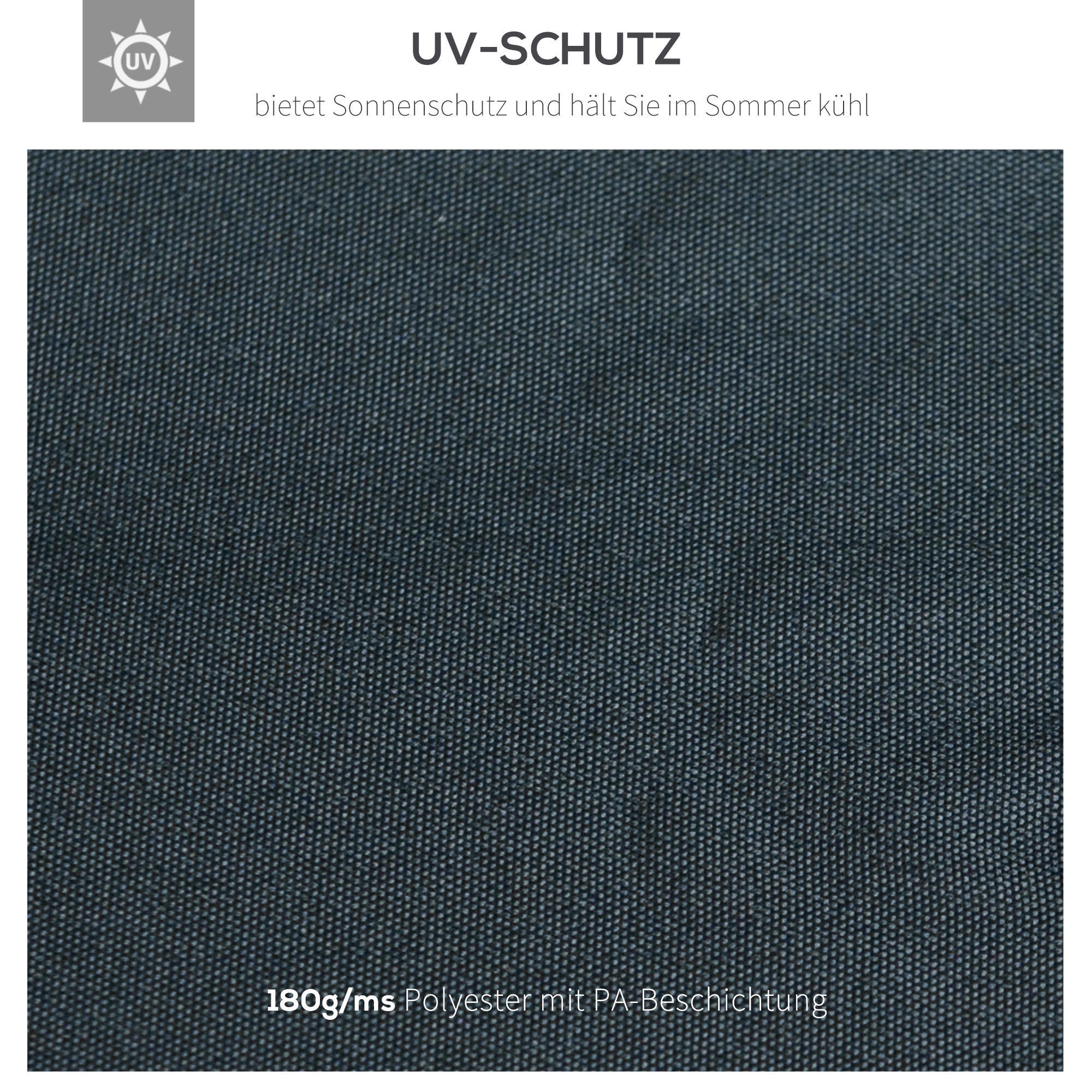 Outsunny Ersatzdach für Pavillon Ersatzdach_für_Pavillon - grau (300,00/300,00/18,00cm) - Outsunny