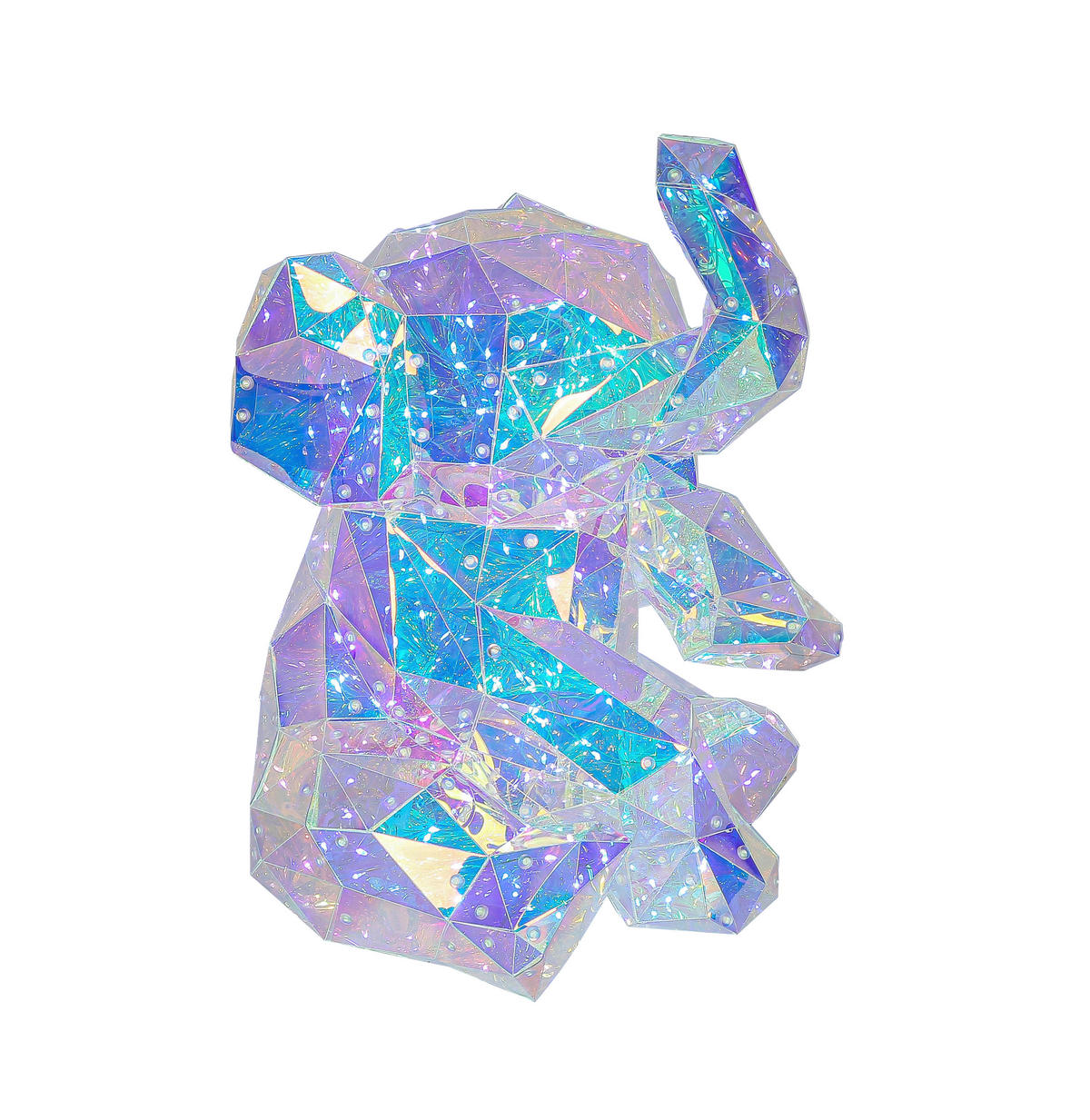 Nolo LED-Dekoleuchte transparent B/H/L: ca. 34x30x42 cm LED-Dekoleuchte_Elefant - transparent (42,00/34,00/30,00cm) - Nolo