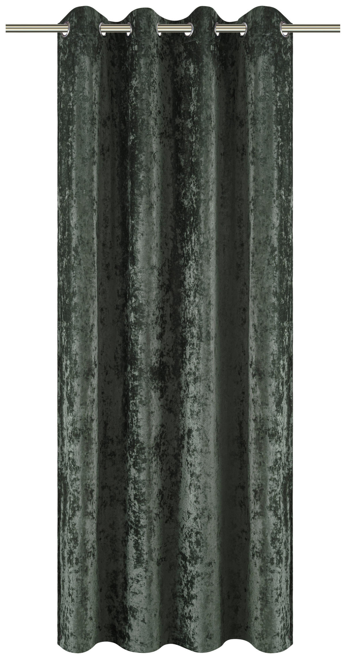 POCOline Ösenvorhang Shiny grün B/L: ca. 135x245 cm Shiny - grün (135,00/245,00cm) - POCOline