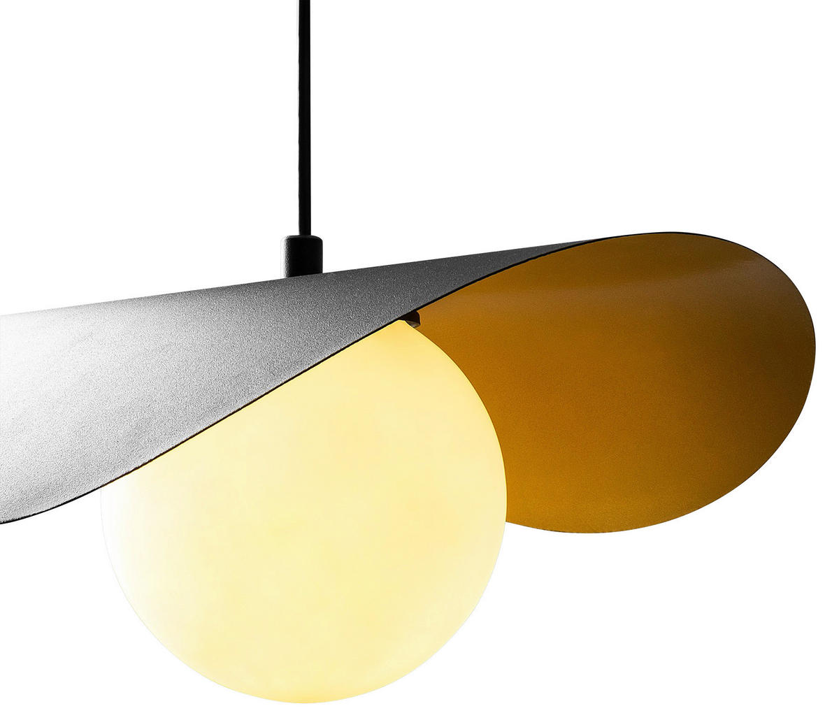 Opviq Pendelleuchte Vatoz weiß schwarz Metall Glas B/H/T/L/D: ca. 38x105x38x32x15 cm E27 1 Brennstellen Vatoz - weiß/schwarz (32,00/38,00/105,00cm) - Opviq