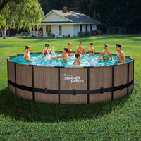 Summer Waves Poolset Elite H/D: ca. 132x549 cm Elite - braun (549,00/132,00cm) - Summer Waves