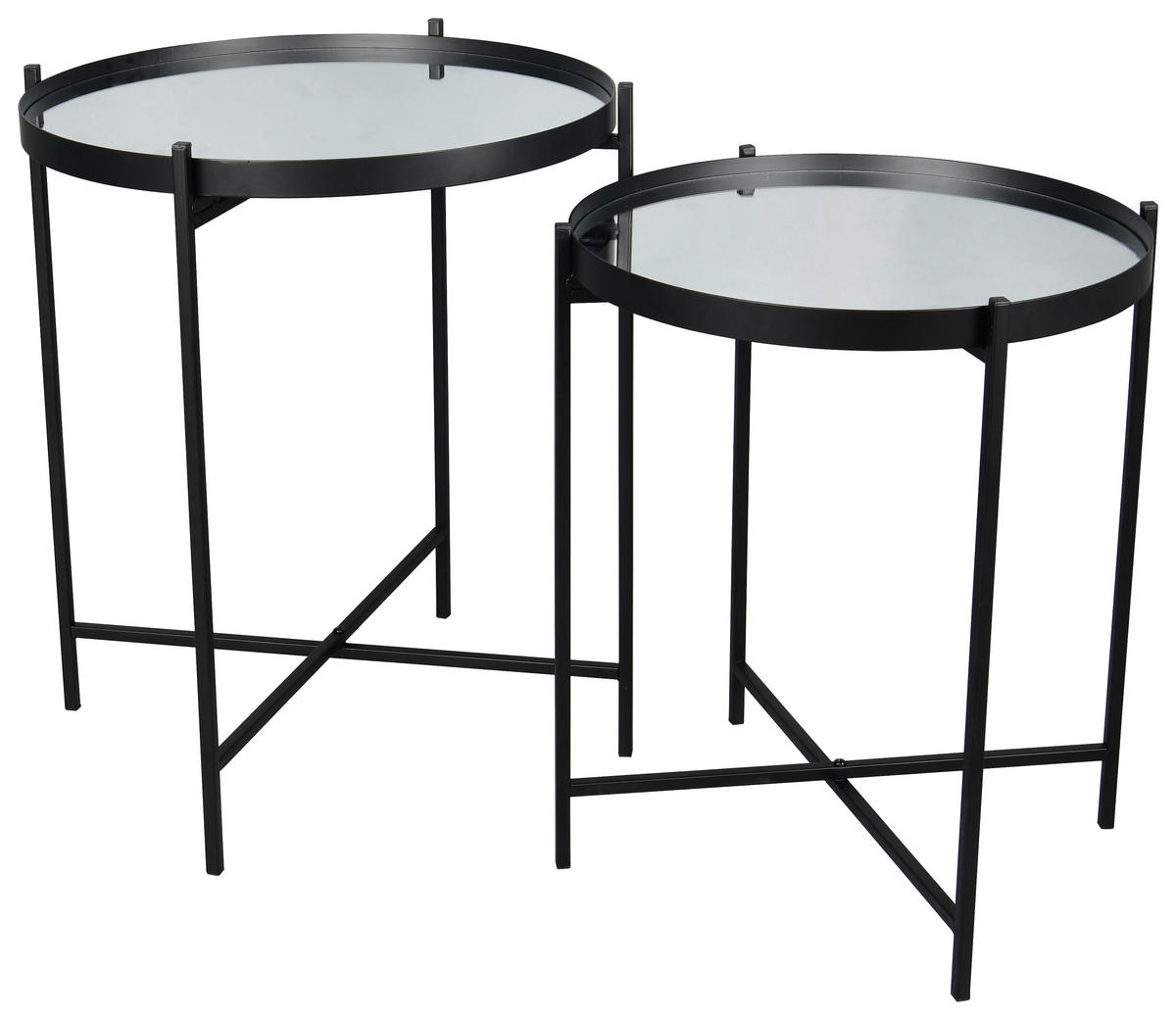 Beistelltisch Verena schwarz H/D: ca. 51x45 cm Verena - schwarz (45,00/51,00cm)