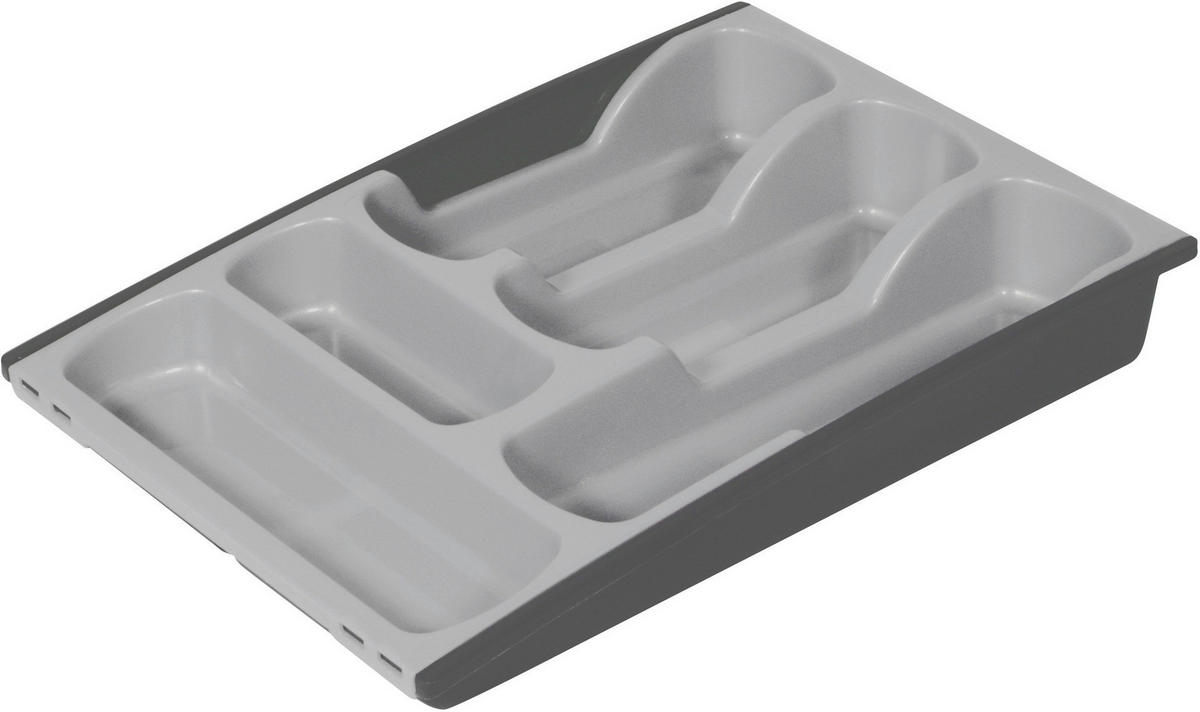 Curver Besteckeinsatz anthrazit B/H/L: ca. 42x6,4x50 cm Besteckkasten_Curver - hellgrau/anthrazit (50,00/42,00/6,40cm) - Curver