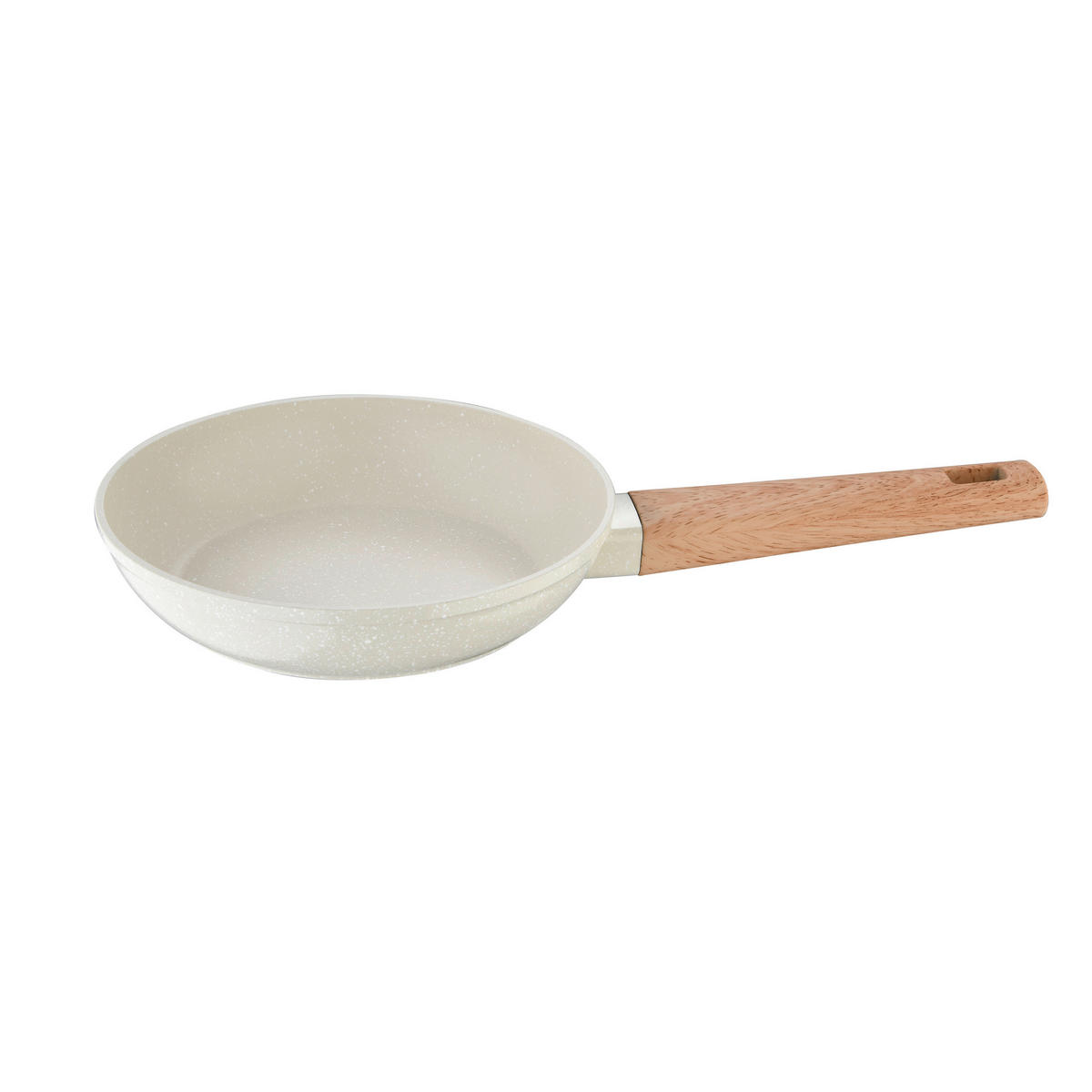 BERGNER Bratpfannen-Set NATURALLY weiß Alu NATURALLY - braun/weiß (45,80/27,00/14,00cm) - BERGNER