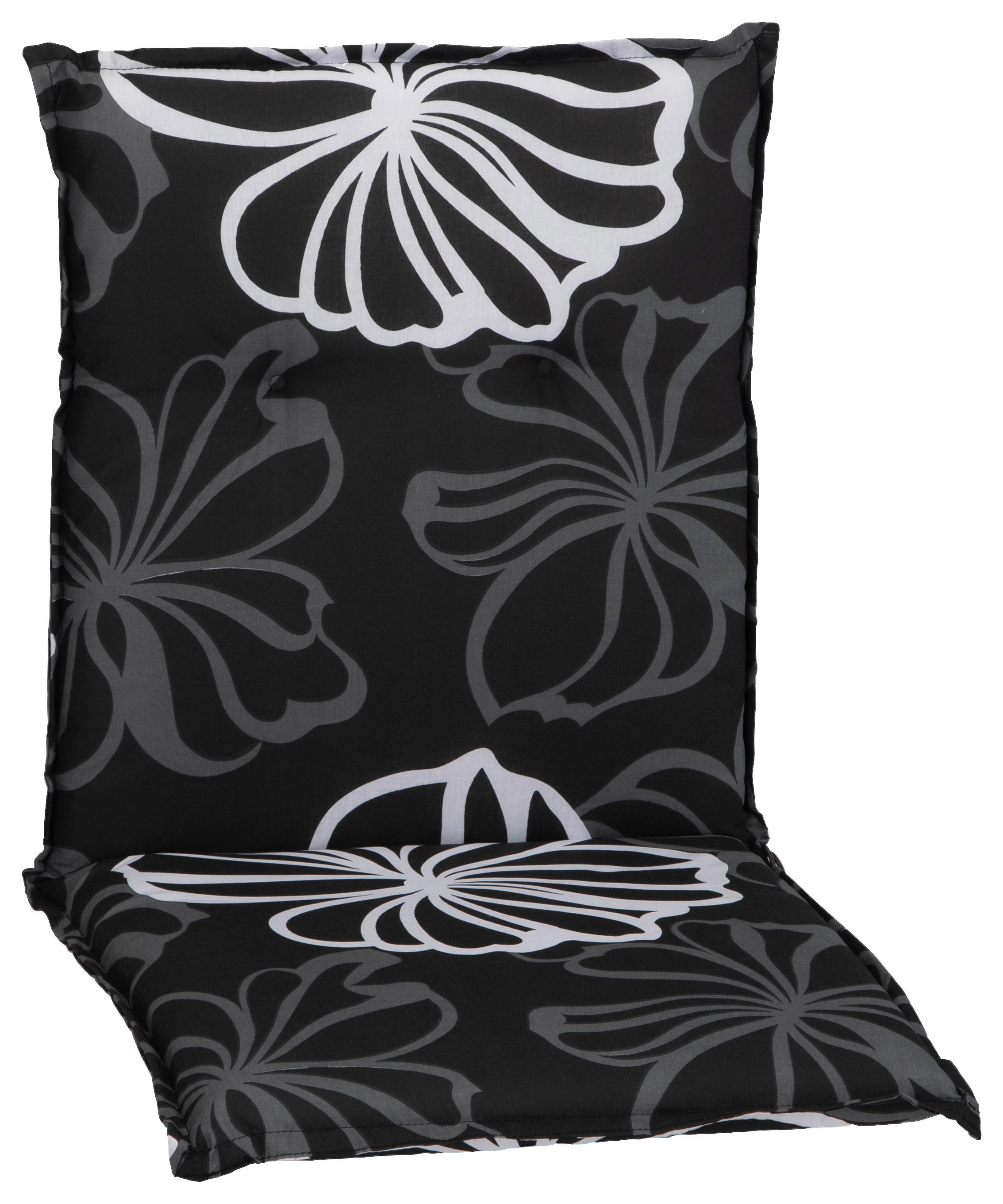 Beo Saumauflage für Niedriglehner schwarz Polyester-Mischgewebe B/H/L: ca. 50x6x101 cm Saumauflage_für_Niedriglehner_4er - weiß/schwarz (101,00/50,00/6,00cm) - Beo