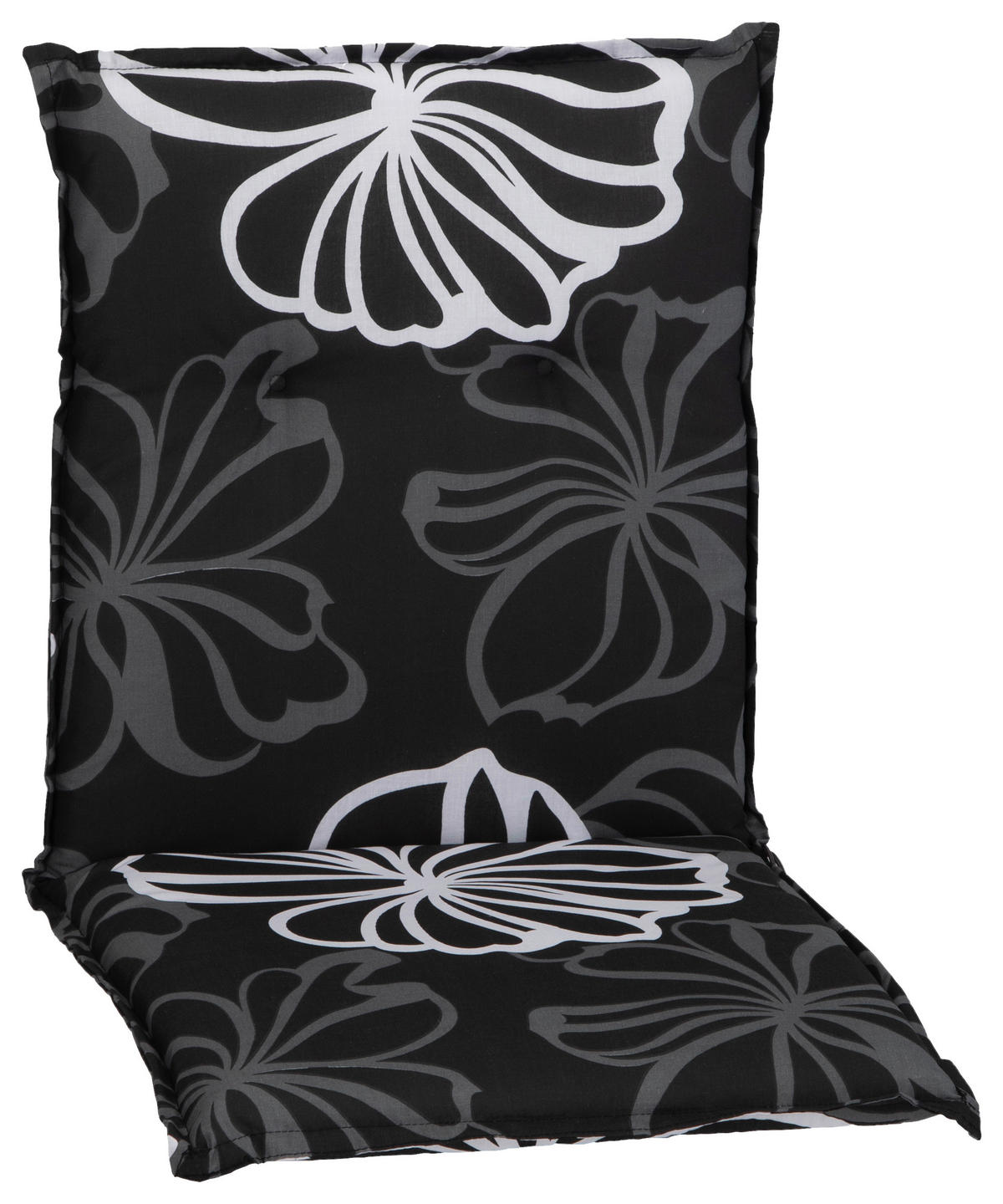 Beo Saumauflage für Niedriglehner schwarz Polyester-Mischgewebe B/H/L: ca. 50x6x101 cm Saumauflage_für_Niedriglehner_4er - weiß/schwarz (101,00/50,00/6,00cm) - Beo
