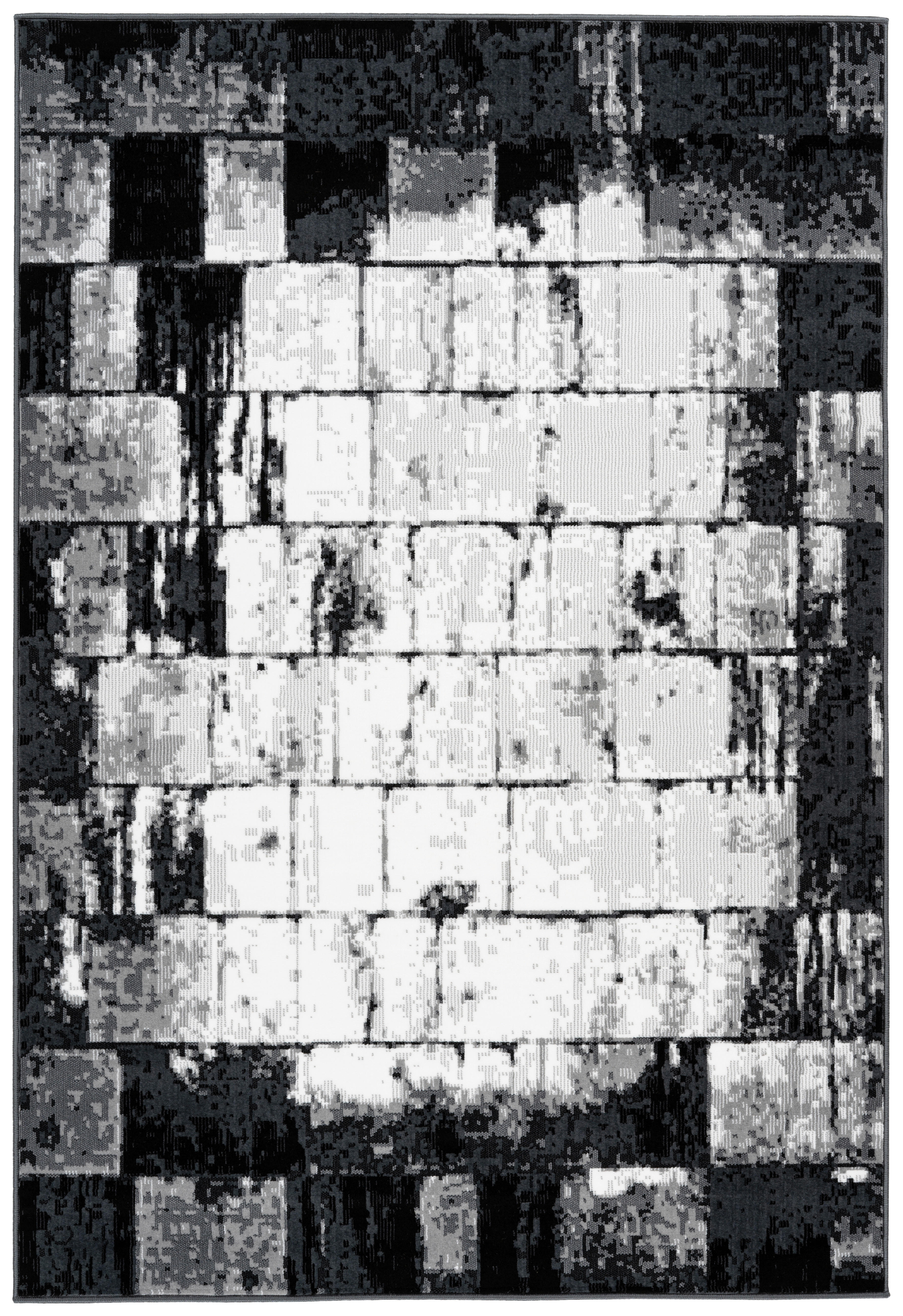 Kayoom Kurzflorteppich Esperanto 325 anthrazit B/L: ca. 80x150 cm Esperanto 325 - anthrazit/grau (80,00/150,00cm) - Kayoom