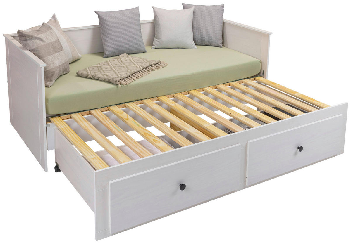 Bett Polina weiß Liegefläche B/L: ca. 90x200 cm Polina - weiß (96,00/75,00/206,00cm)