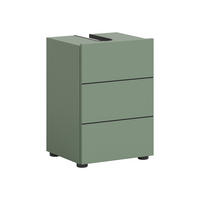 Waschbeckenunterschrank VIRA grün schwarz B/H/T: ca. 38x56x34 cm VIRA - schwarz/grün (38,00/56,00/34,00cm) - xonox.home