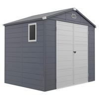 Outsunny Gerätehaus grau B/H/L: ca. 190x228x240 cm Gerätehaus - grau (240,00/190,00/228,00cm) - Outsunny