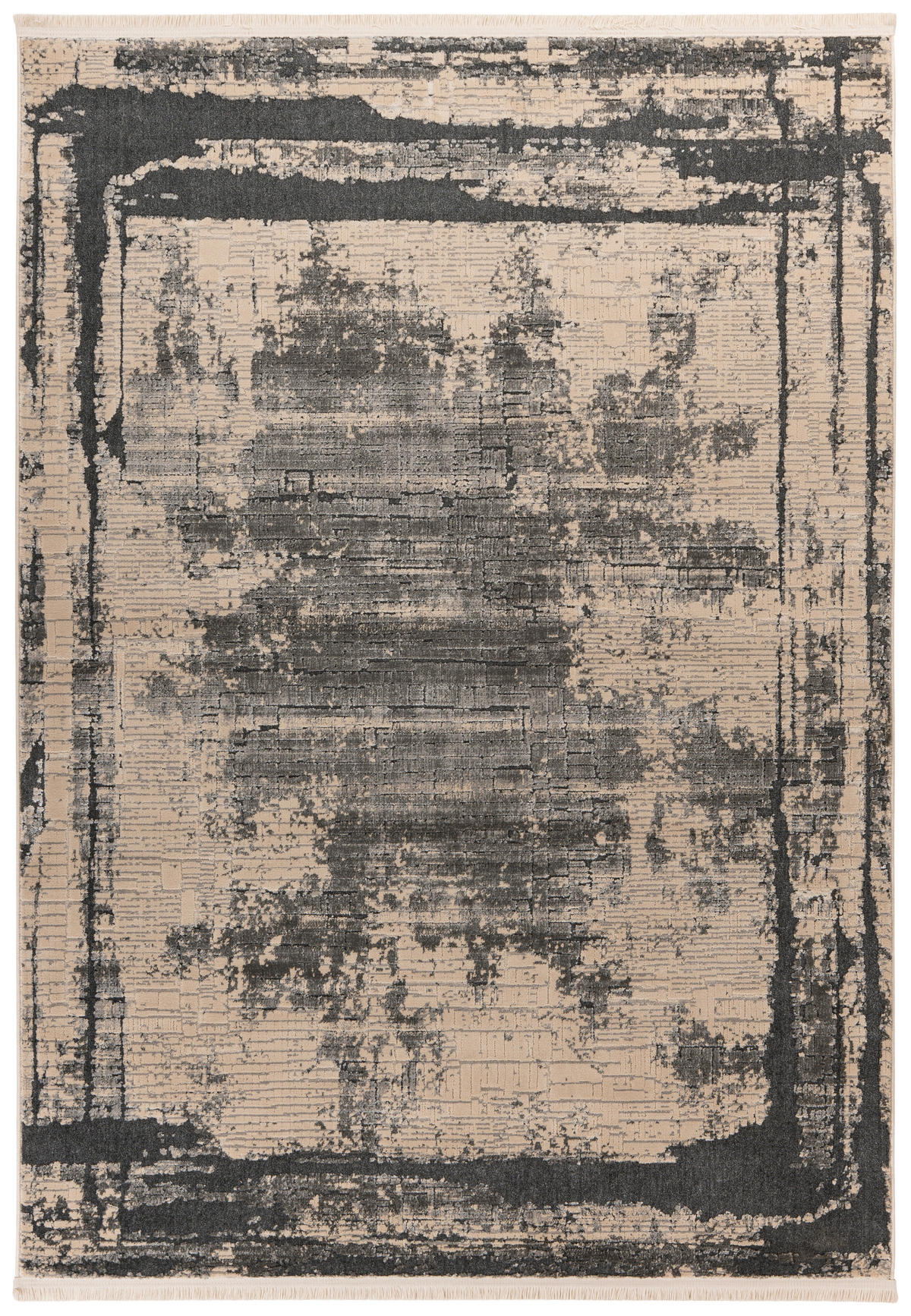 Kayoom Kurzflorteppich Adela 225 grau B/H/L: ca. 160x1,3x230 cm Adela 225 - grau (230,00/160,00/1,30cm) - Kayoom