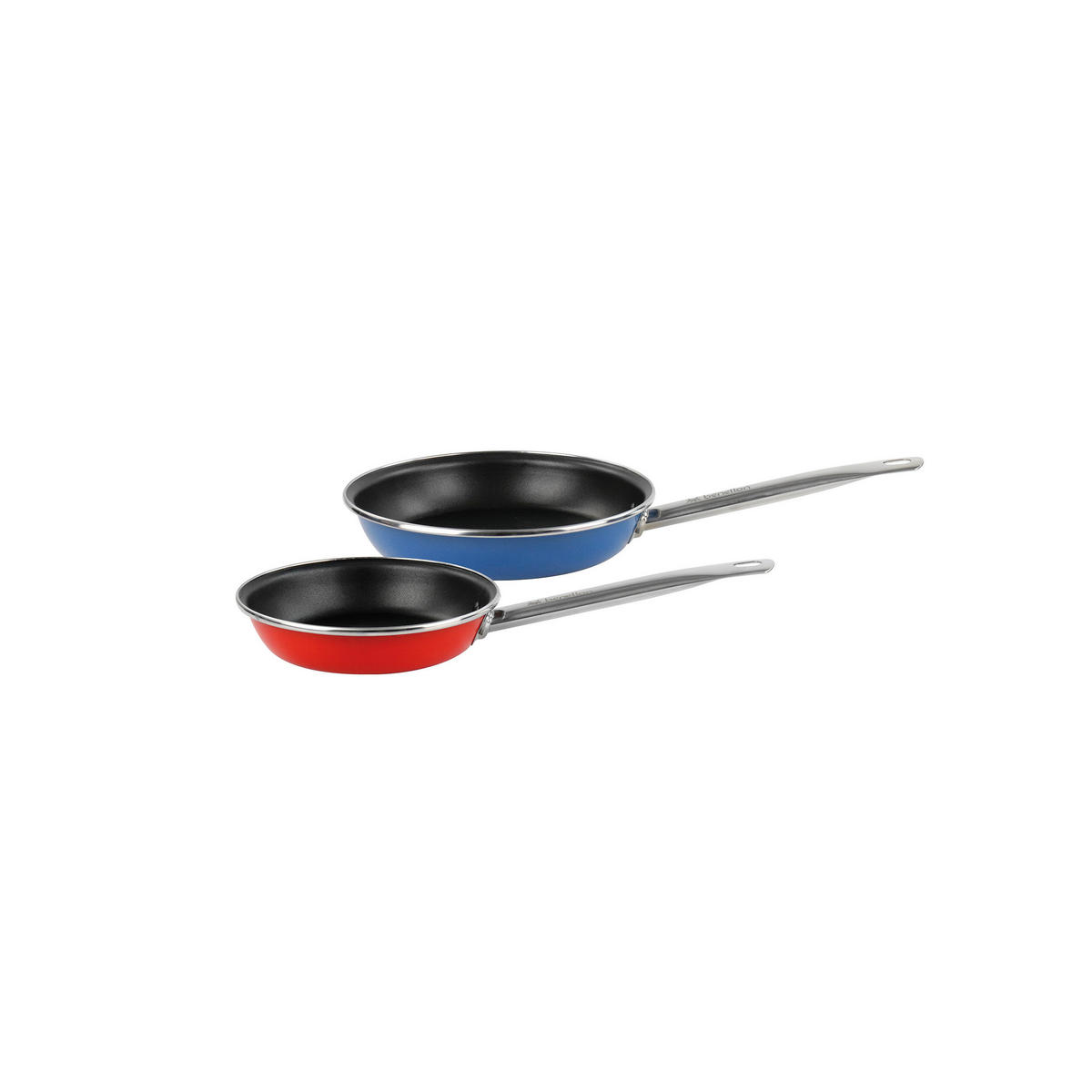 BENETTON Pfannenset RAINBOW blau Stahl RAINBOW - blau/rot - BENETTON