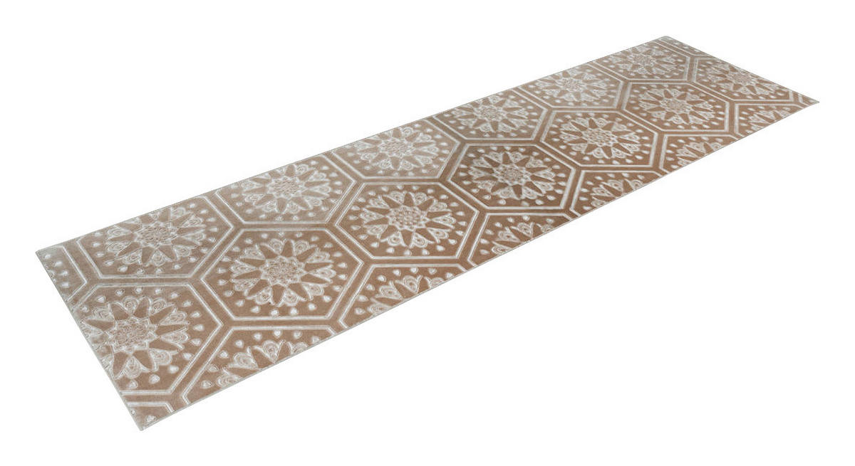 360Living Teppich Monroe taupe B/L: ca. 80x300 cm Monroe - taupe (80,00/300,00cm) - 360Living