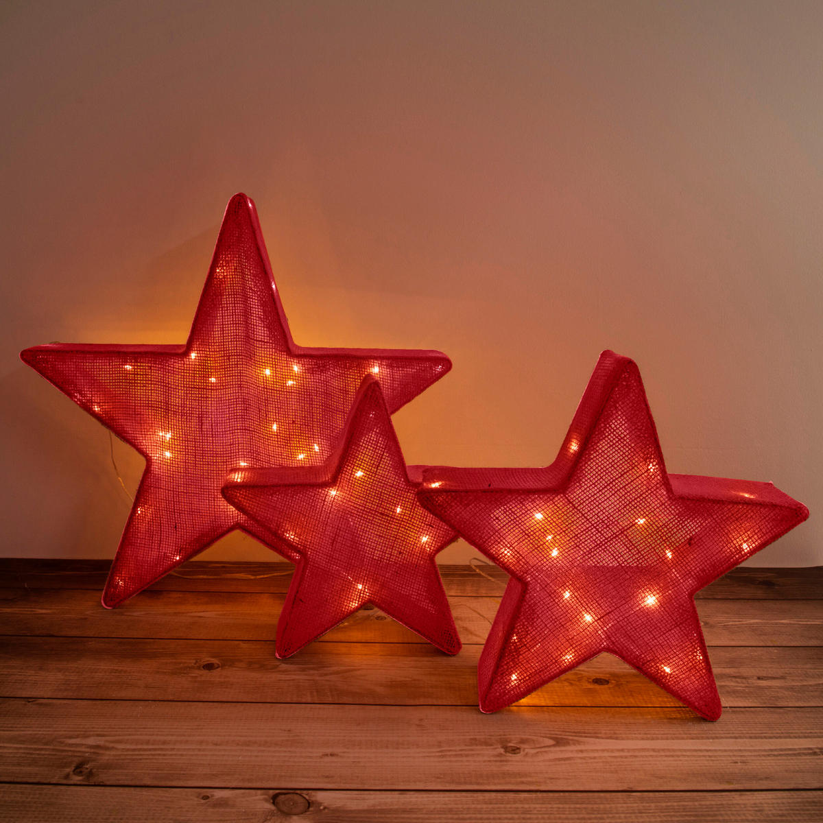 Näve Leuchten LED-Dekoleuchte LED-Dekostern - rot (10,00/48,00/50,00cm) - Näve Leuchten