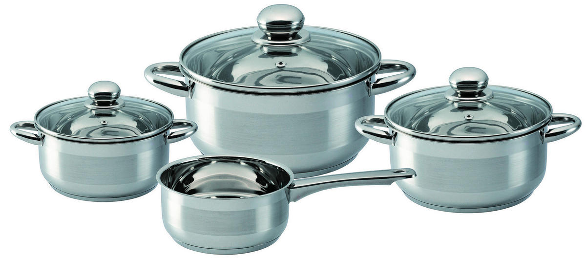 POCOline Topfset silber Edelstahl 7 tlg. Topfset_7tlg.Pocoline - silber - POCOline