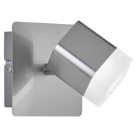 Spot nickel Metall B/H/T: ca. 10x12x10 cm 1 Brennstellen LED-Spot_1flg.Roubaix - nickel (10,00/12,00/10,00cm)
