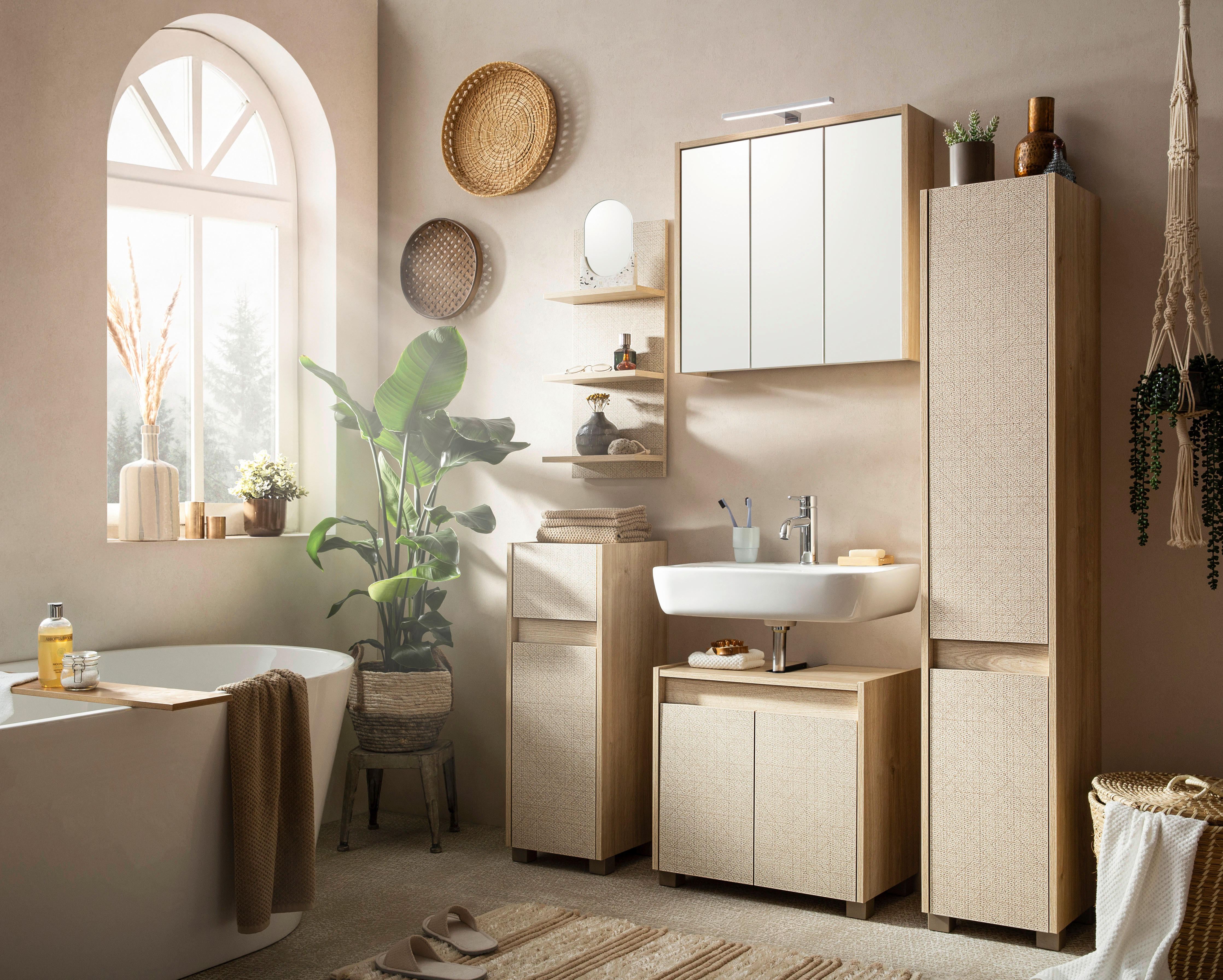 Unterschrank Sander Eiche Nachbildung B/H/T: ca. 30,2x84,8x33 cm Sander - Eiche (30,20/84,80/33,00cm) - Möbelpartner