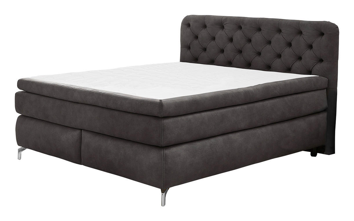 Boxspringbett  anthrazit Liegefläche B/L: ca. 180x200 cm Marilyn_Boxspringbett - anthrazit (187,00/117,00/212,00cm)