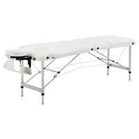HOMCOM Massageliege weiß PVC B/H/L: ca. 60x215x84 cm Massageliege - weiß (84,00/60,00/215,00cm) - HOMCOM