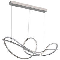 GLOBO Pendelleuchte Iduna - Opal/Chrom (110,00/120,00/33,00cm) - GLOBO