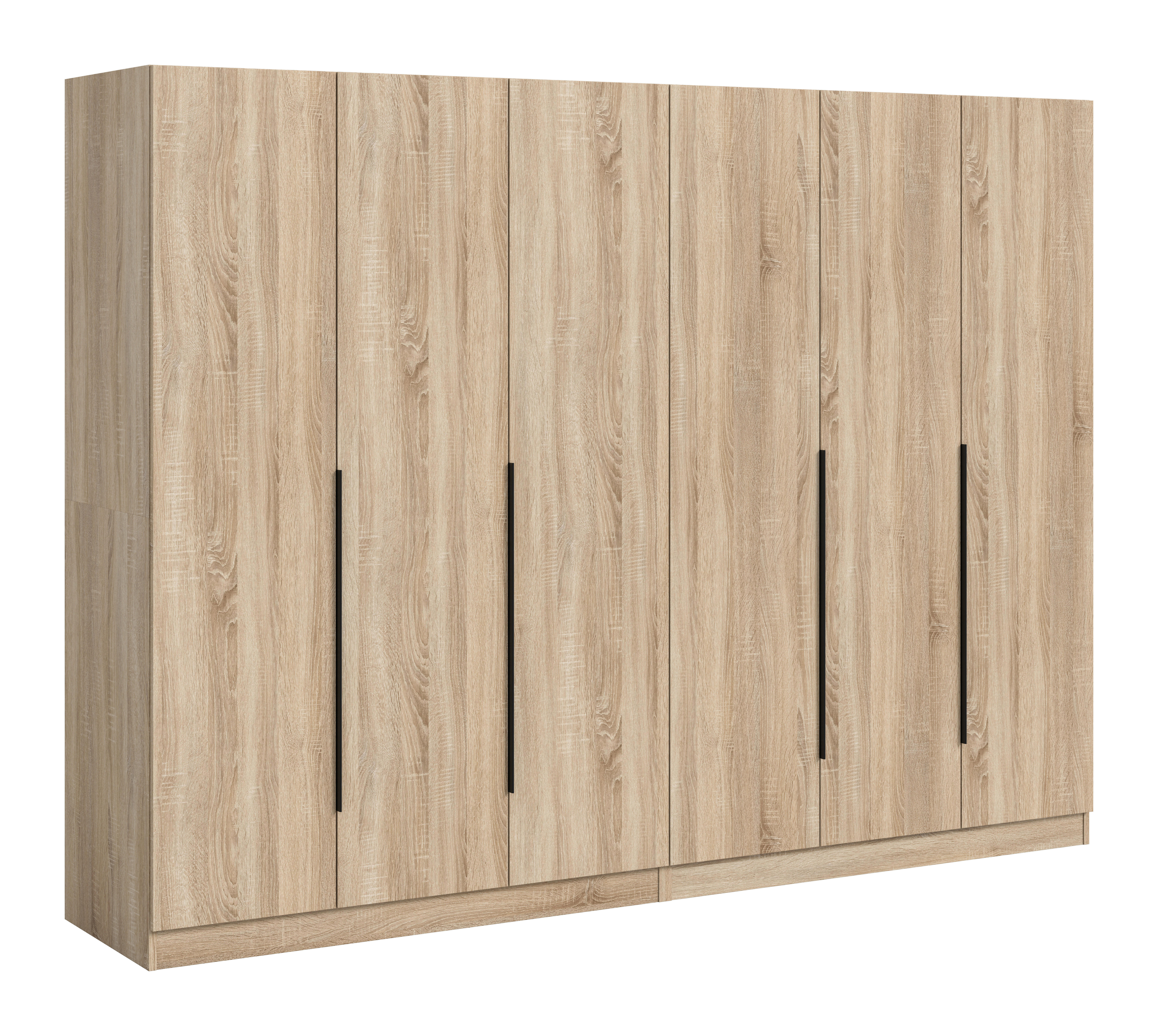 Kleiderschrank KOPENHAGEN Eiche Sonoma Nachbildung B/H/T: ca. 240x181x52 cm KOPENHAGEN - Eiche (240,00/181,00/52,00cm) - xonox.home