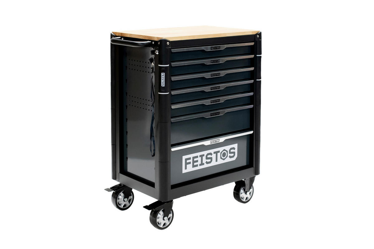 Werkstattwagen Mento schwarz B/H/L: ca. 73x98x48 cm Mento - schwarz (48,00/73,00/98,00cm) - Feistos