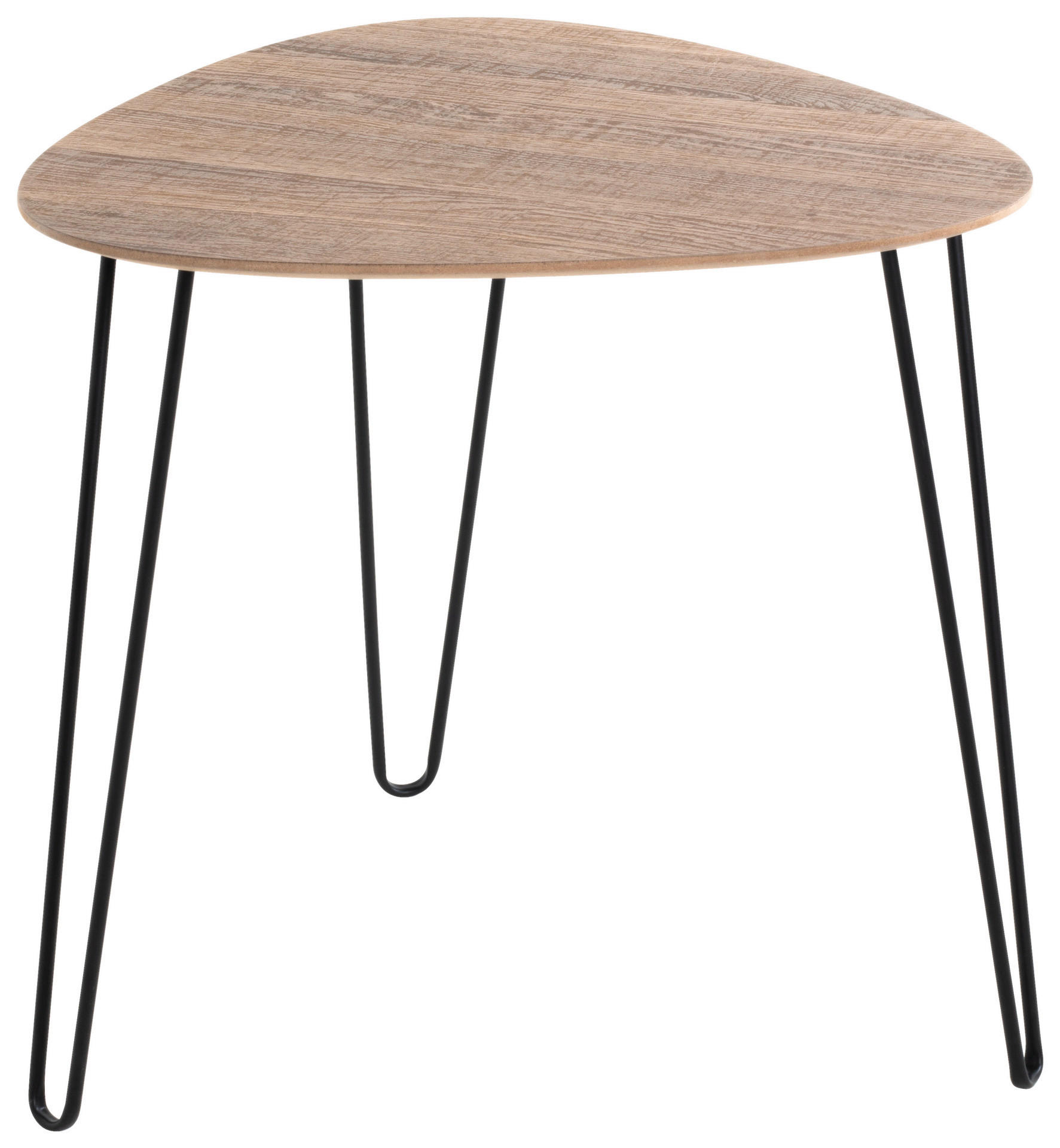 Beistelltisch  Eiche Nachbildung schwarz B/H/T: ca. 48x48x48 cm Bologna_1_Beistelltisch 24368 - Eiche/schwarz (48,00/48,00/48,00cm)