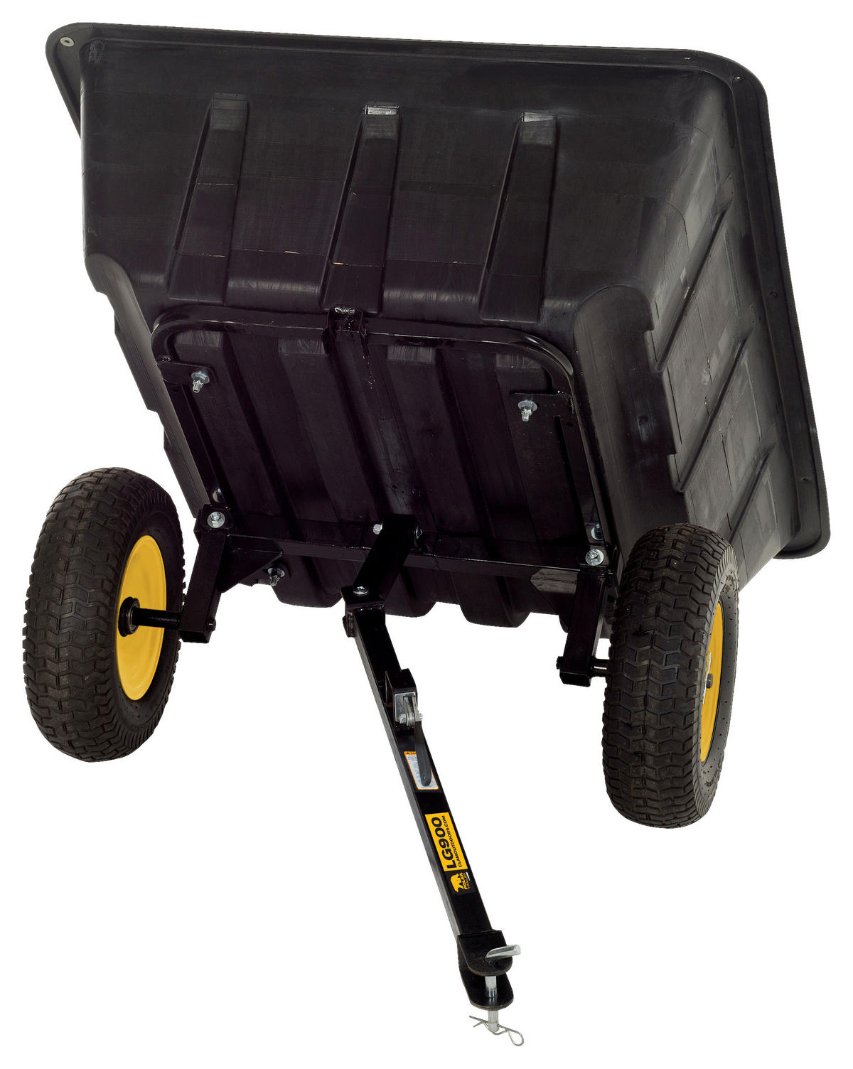 Polar Schubkarre Trailer schwarz B/H/L: ca. 94x71x175 cm ca. 32 kg Trailer - schwarz (175,00/94,00/71,00cm) - Polar