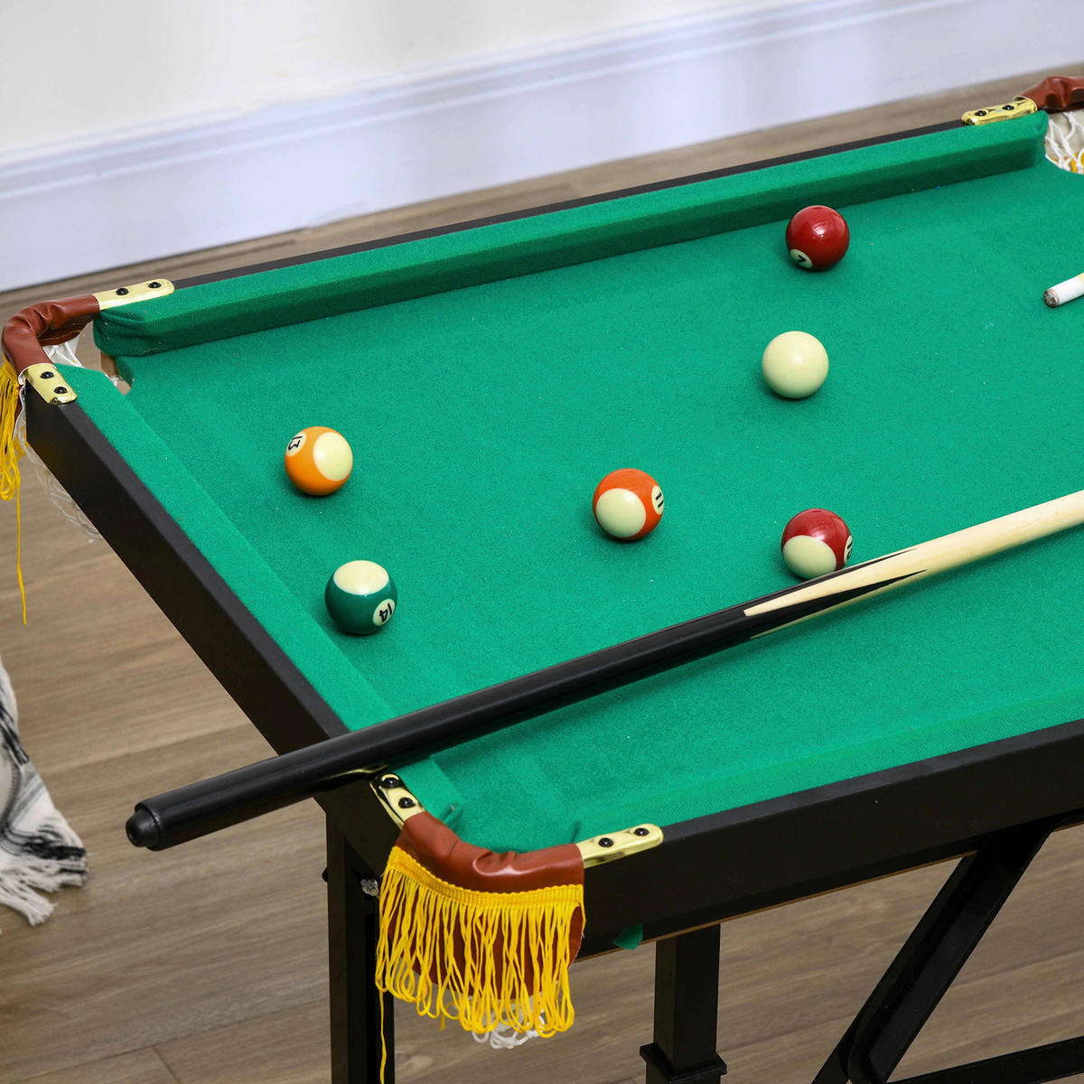 SPORTNOW Billardtisch grün Stahl B/H/L: ca. 63x75x140 cm Billardtisch - grün (140,00/63,00/75,00cm) - SPORTNOW
