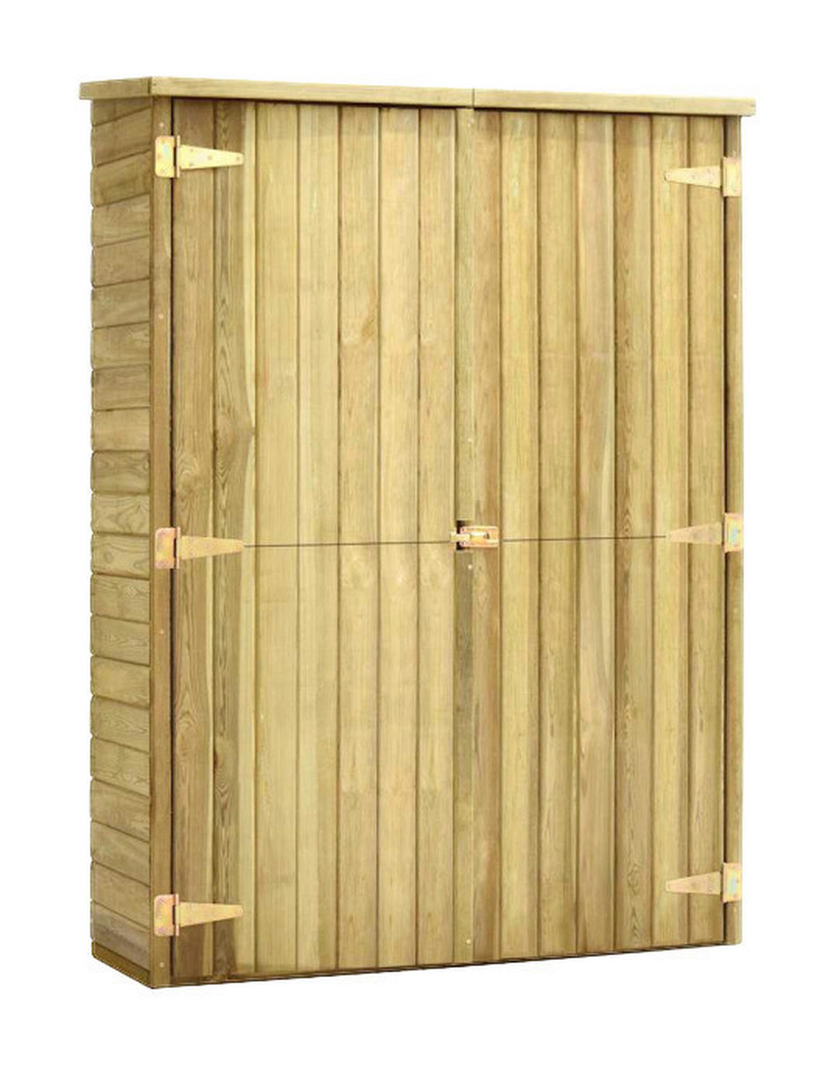 VidaXL Geräteschuppen braun Kiefer B/H/T: ca. 123x171x50 cm Geräteschuppen - braun (123,00/171,00/50,00cm) - VidaXL