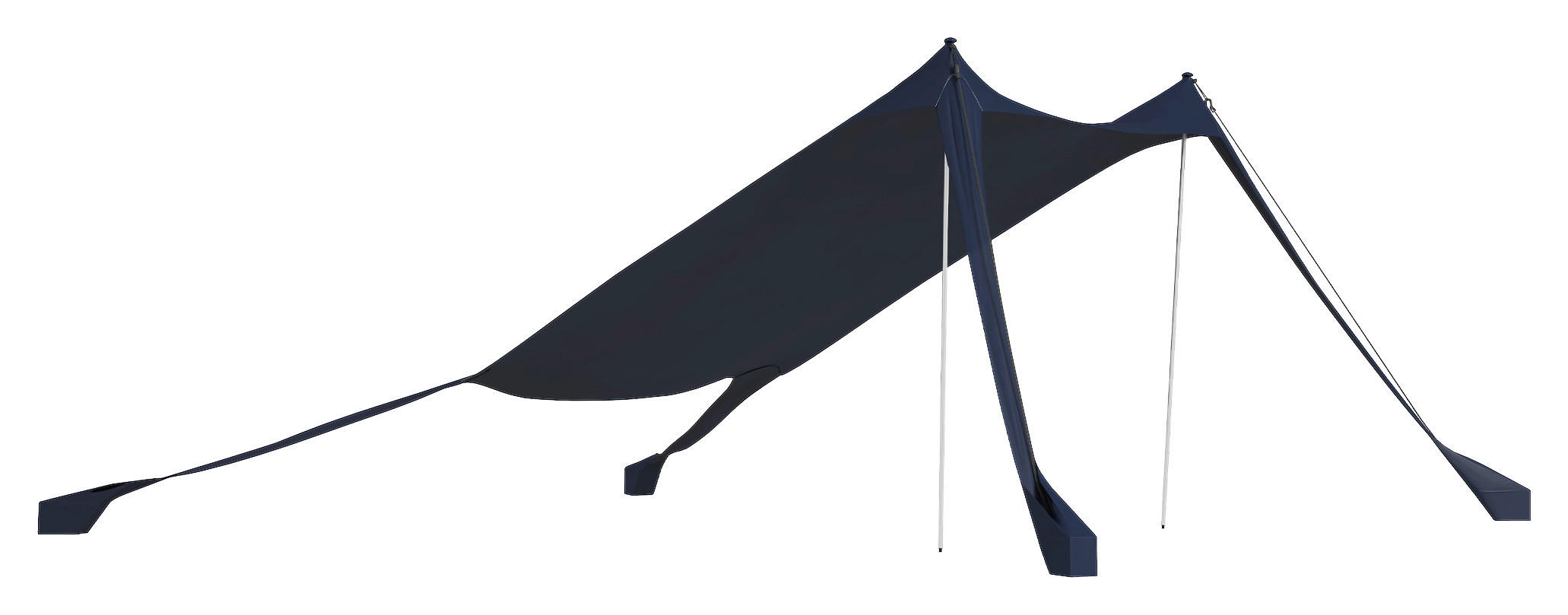 Outsunny Campingartikel B/H/L: ca. 200x215x200 cm Campingzelt - blau (200,00/200,00/215,00cm) - Outsunny