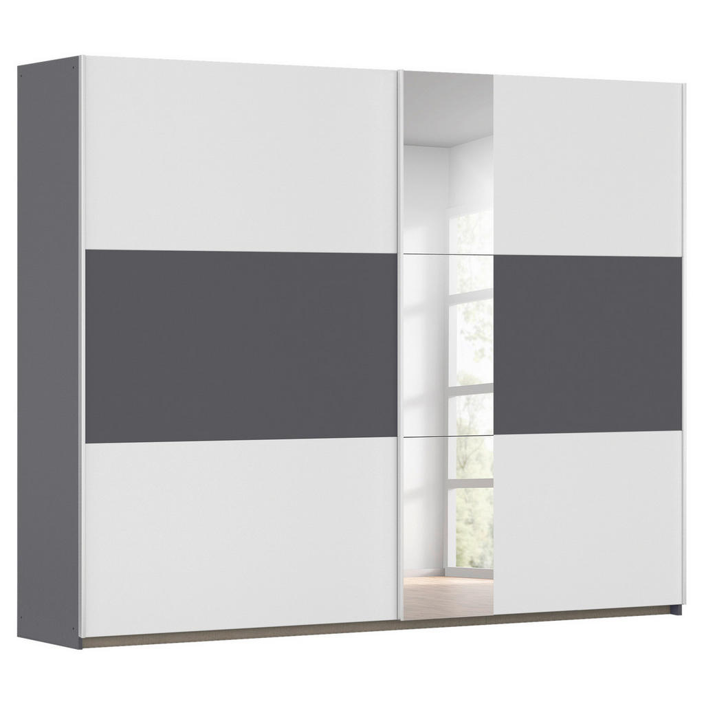 Thumbnail - Kleiderschrank Oslo Alpinweiß grau B/H/T: ca. 261x210x59 cm