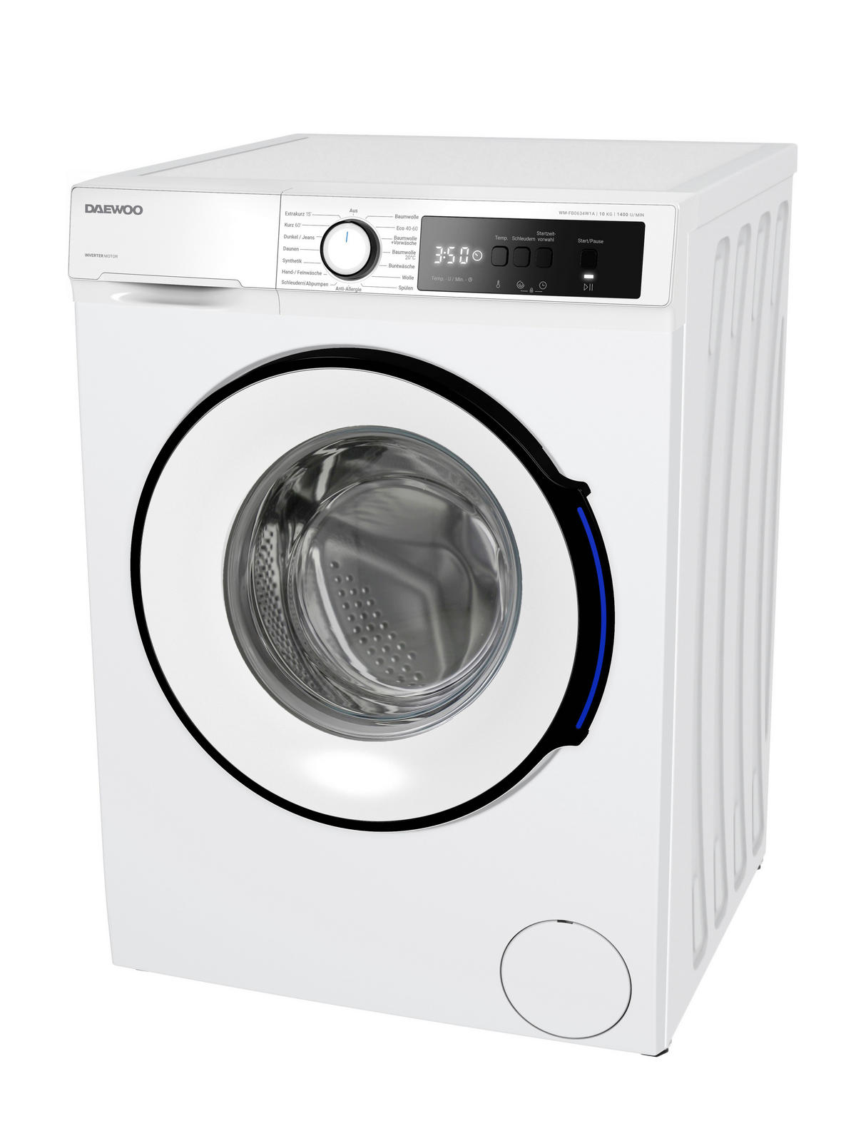 Daewoo Waschmaschine WM-FB0634W1A-DE weiß B/H/T: ca. 59,7x84,5x58,2 cm Waschmaschine WM-FB0634W1A-DE - weiß (59,70/84,50/58,20cm) - Daewoo