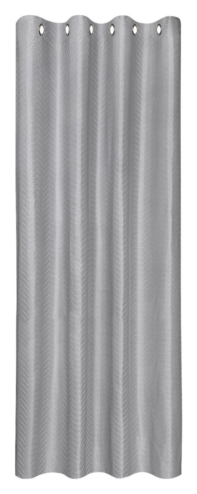 Ösenvorhang Kiel silber B/L: ca. 145x245 cm Kiel - silber (145,00/245,00cm) - Happy Home