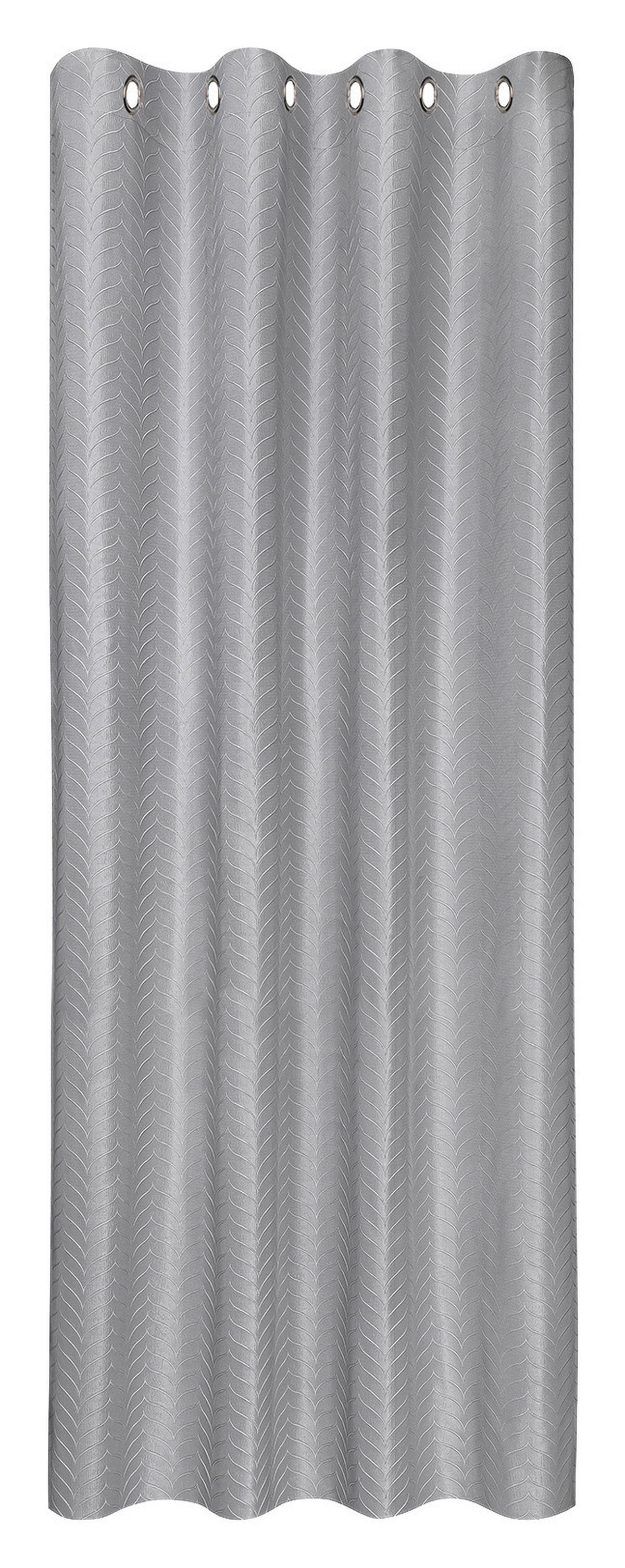 Ösenvorhang Kiel silber B/L: ca. 145x245 cm Kiel - silber (145,00/245,00cm) - Happy Home