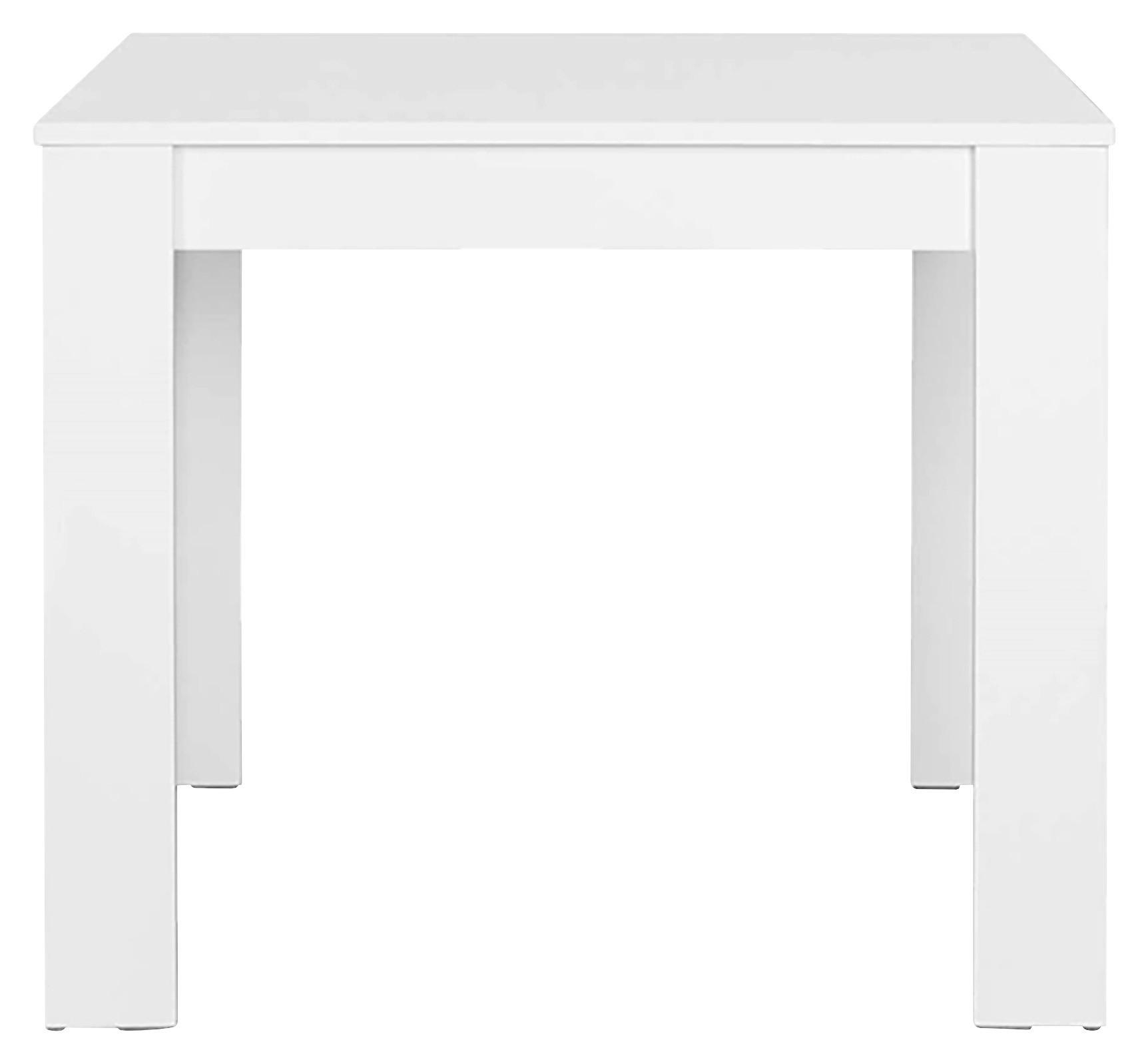 Tisch NEPAL weiß B/H/T: ca. 80x75x80 cm NEPAL - weiß (80,00/75,00/80,00cm) - byLIVING