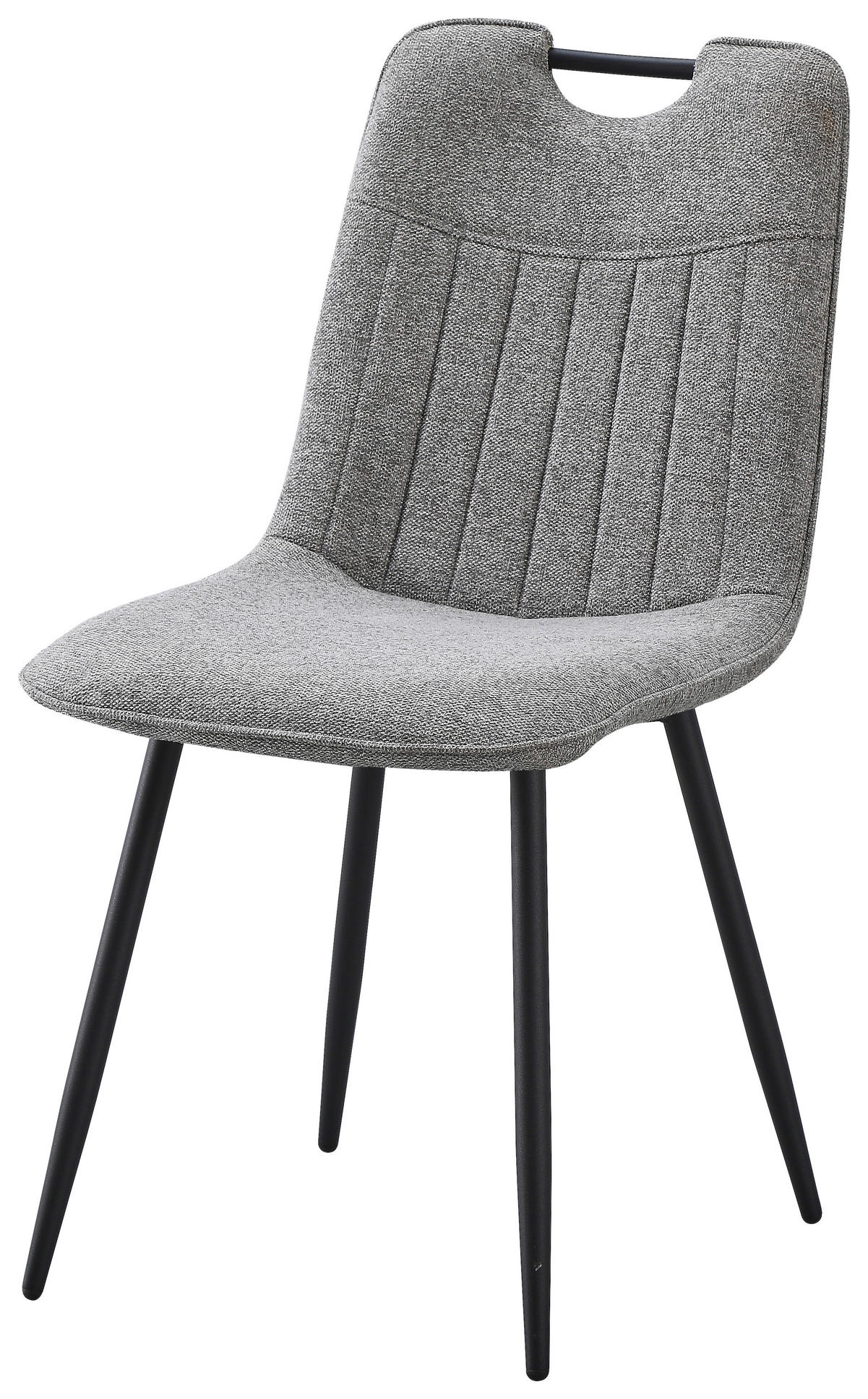 Stuhl Sana grau Webstoff B/H/T: ca. 45x87x59 cm Sana - schwarz/grau (45,00/87,00/59,00cm)