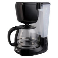 Elta Kaffeeautomat KM-1000.2 schwarz Kunststoff Glas Kaffeeautomat - schwarz (1,25l) - Elta