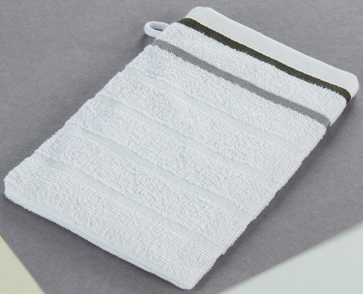 oh cosy Waschhandschuh Marta Marta - weiß (16,00/22,00cm) - oh cosy