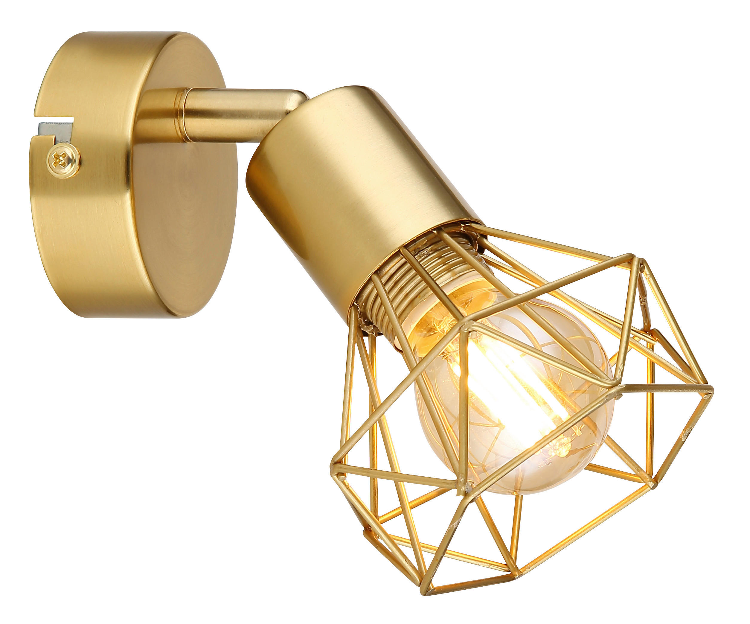 GLOBO Spot gold Metall B/H: ca. 8x13,5 cm E14 1 Brennstellen XARA I - gold (8,00/13,50cm) - GLOBO