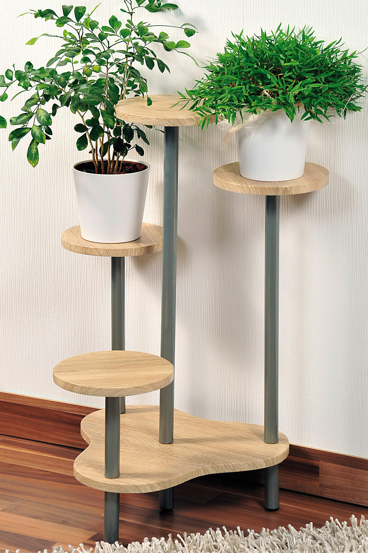 Kesper Blumenständer Eiche Spanplatte B/H/T: ca. 64,5x72,5x46 cm Blumenständer - Eiche (64,50/72,50/46,00cm) - Kesper