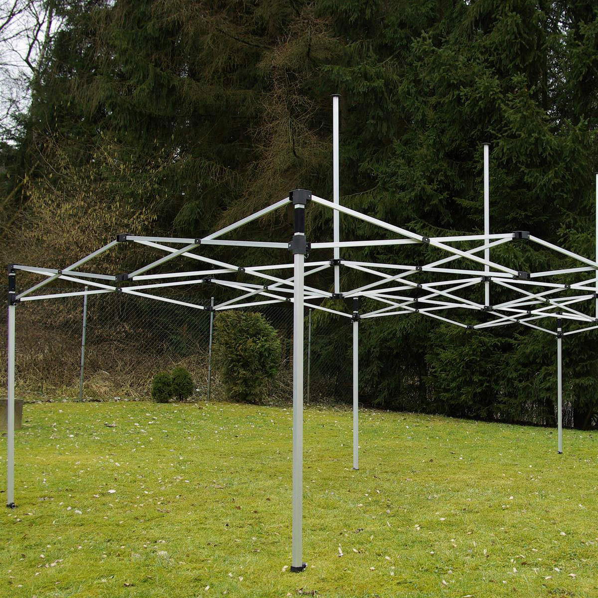 VCM Pavillon PROFI braun Polyester-Mischgewebe B/H/L: ca. 600x220x300 cm PROFI - braun (300,00/600,00/220,00cm) - VCM