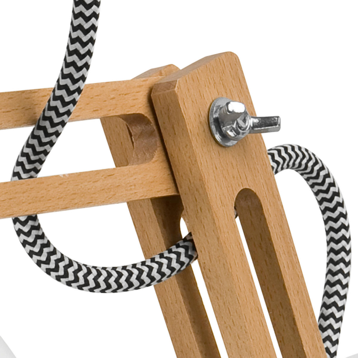 Lamkur Wandleuchte weiß Stahl Holz B/H/L: ca. 35x25x35 cm E14 1 Brennstellen MARCELLO - weiß (35,00/35,00/25,00cm) - Lamkur