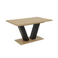 Esstisch Hamm schwarz Artisan Oak Nachbildung schwarz B/T: ca. 120x80 cm Hamm - schwarz (120,00/80,00cm)