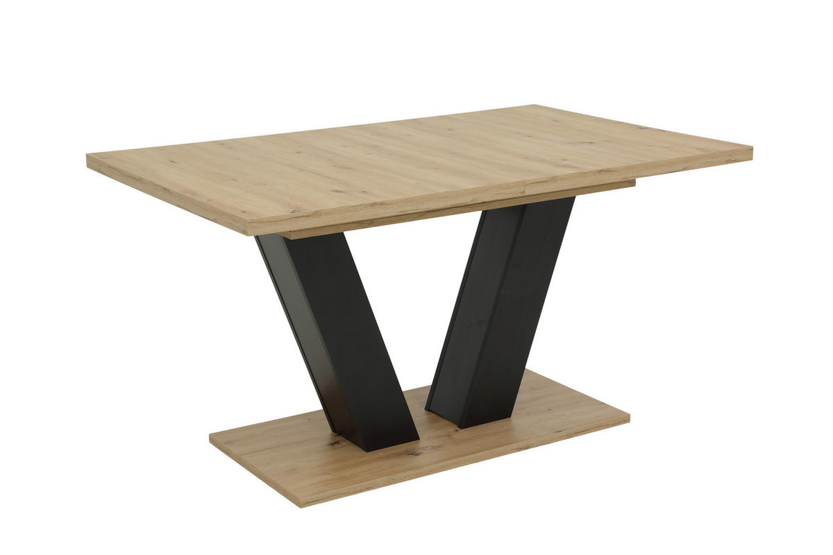 Esstisch Hamm schwarz Artisan Oak Nachbildung schwarz B/T: ca. 120x80 cm Hamm - schwarz (120,00/80,00cm)