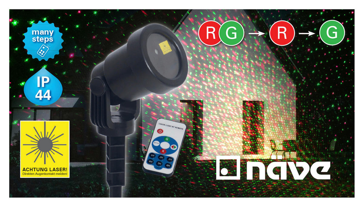 LED-Laser Erdspieß mit LED 5200861 H/D: ca. 40x10 cm LED Laser Erdspieß mit LED - (10,00/40,00cm) - Näve Leuchten