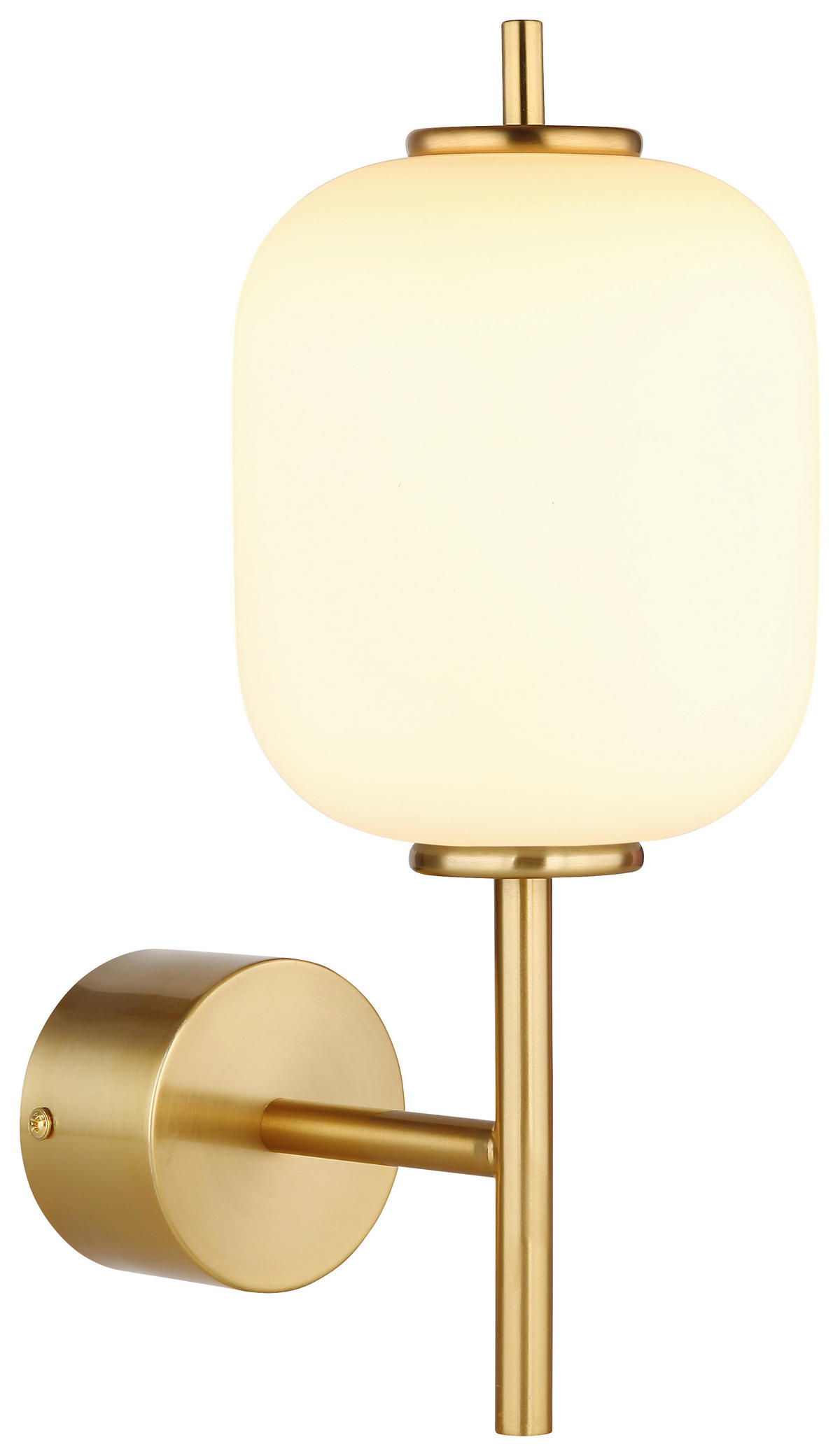 GLOBO Wandleuchte messing Glas Metall B/H: ca. 13,5x29 cm 1 Brennstellen 15217W - messing (13,50/29,00cm) - GLOBO